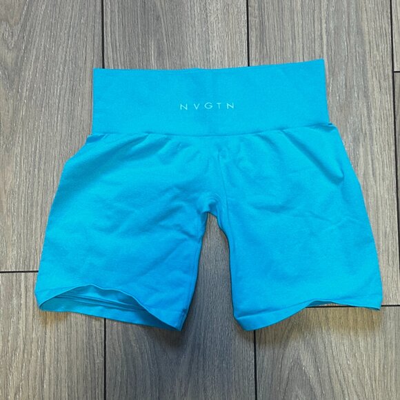 NVGTN Seamless Biker Short (Blue) - Picture 1 of 2